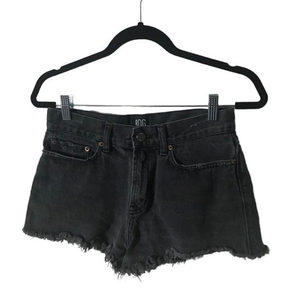 Urban Outfitters BDG black raw hem shorts size W27